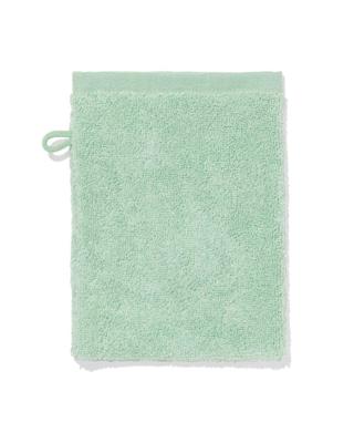 HEMA Washand 16x21cm zware kwaliteit gemêleerd groen (groen)