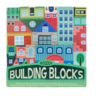 Toi Toys Houten bouwblokken stad