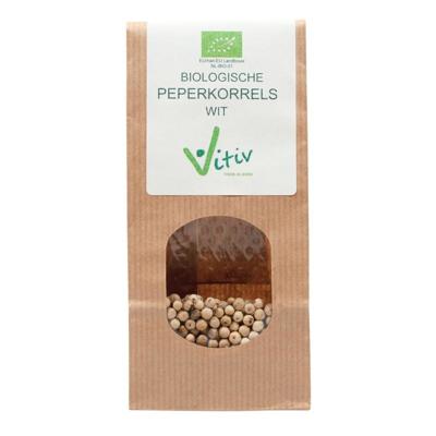 Vitiv Vitiv Peperkorrels Wit Bio (1000g) Vitiv Vitiv Peperkorrels Wit Bio (1000g)