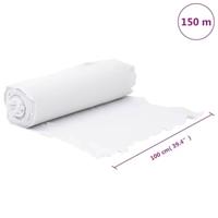 Geotextielmembraan 1x150 m polyestervezel wit - thumbnail