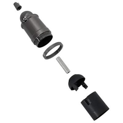 VidaXL Lamphouders 2 st glanzend zwart e27