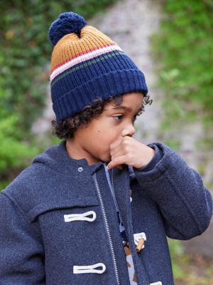 Set muts snood handschoenen/wanten 2/3 jaar middenblauw