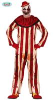 Gestreepte Killer Clown Jumpsuit - thumbnail