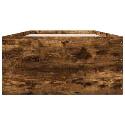 Bedframe bewerkt hout gerookt eikenkleurig 75x190 cm