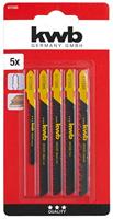 kwb 617285 Decoupeerzaagblad-set voor hout 5 stuk(s) - thumbnail