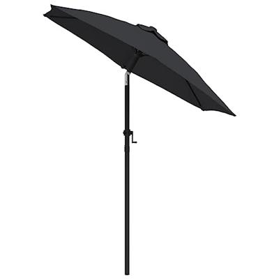 VidaXL Parasol 200x224 cm aluminium zwart - thumbnail