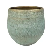 Bloempot Ryan Shiny Blue Ø31cm - thumbnail