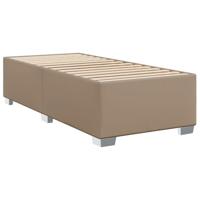 Boxspring met matras kunstleer cappuccinokleurig 100x200 cm - thumbnail