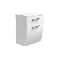 Lage badkamerkast Ilse Wit Curve - thumbnail