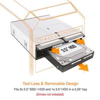 Icy Dock MB095SP-B computerbehuizing onderdelen Universeel HDD-behuizing - thumbnail