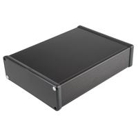 Hammond Electronics 1455T2201BK Profielbehuizing 223 x 160 x 51.5 Aluminium Zwart 1 stuk(s) - thumbnail