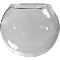 Creativ Company Belvormig glas zonder voet, d 8 cm, gatgrootte 5 cm, transparant, 4 stuk/ 1 doos - thumbnail