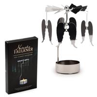 Engel Vleugels Draaiende Waxinelichthouder Caroussel - thumbnail