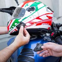 Midland C1410.01 BT Mini Twin Intercomset voor motorrijders Geschikt voor (helm) Universeel - thumbnail