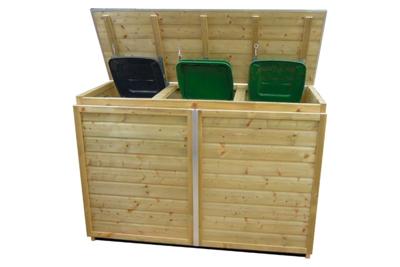 Lutrabox LK120TRIO-R Containerberging | 176x65x111,5 cm - voor 3 containers!- - Hout- Lutrabox