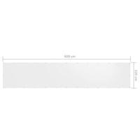 VidaXL Balkonscherm 120x600 cm oxford stof wit - thumbnail