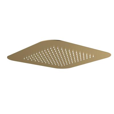 Hoofddouche Hotbath Gal Inbouw Vierkant 42x42 cm Geborsteld Messing PVD