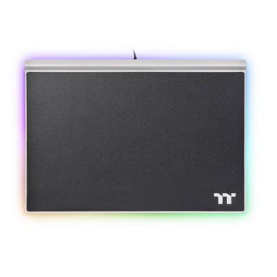 Thermaltake Argent MP1 RGB Game-muismat Zwart, Titanium