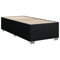 Boxspring met matras stof zwart 90x190 cm - thumbnail