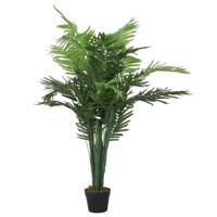 Kunstplant palmboom 28 bladeren 120 cm groen - thumbnail