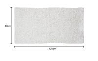 Badmat Sealskin Twist 60x120 cm Microfibre Wit - thumbnail