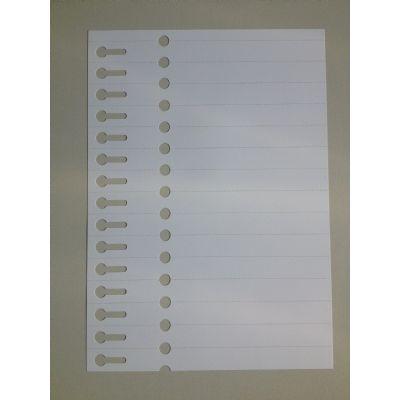 Sleufetiket 19x210mm op laservel A4