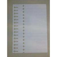 Sleufetiket 19x210mm op laservel A4 - thumbnail