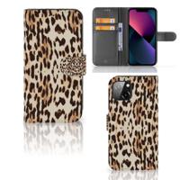 Apple iPhone 13 | Telefoonhoesje | Met pasjeshouder | Leopard - thumbnail
