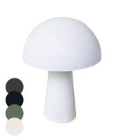 LED Tafellamp rond wit 15x15x21cm - thumbnail