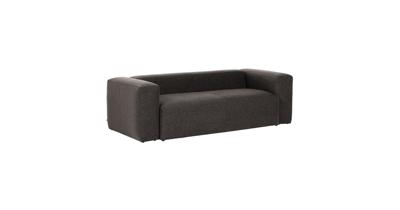 3-zitsbank Blok donkergrijs 240 cm