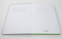 Sigel LS201 Notitieboek Linescape Hardcover DIN A5 Gelinieerd Lichtgrijs, Neon-groen Aantal paginas: 88 - thumbnail