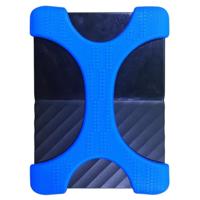 X type 2 5 inch draagbare harde schijf silicone case voor 2TB-4 TB WD & SEAGATE & Toshiba draagbare harde schijf zonder gat (blauw) - thumbnail