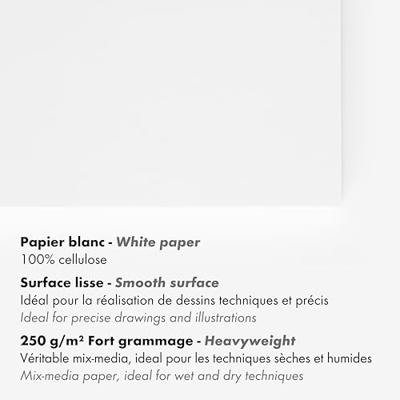 Tekenblok clairefontaine paint on a4 glad 25v 250g | 4 stuks