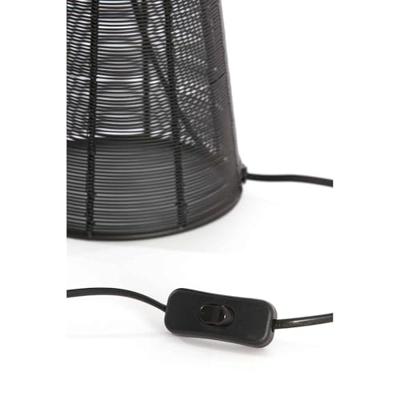 Light & Living Tafellamp 'Aboso' 42cm, kleur Mat Zwart