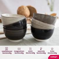 Cookinglife Kleine kommen Delice Grijs ø 12 cm - 6 stuks - thumbnail