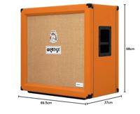 Orange CR PRO412 Crush Pro 4x12 inch 240 Watt gitaar cabinet - thumbnail