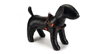 Hondentuig nylon 60-100cm donkerbruin