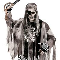 Vingerloze skelet handschoenen - thumbnail