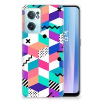 OnePlus Nord CE 2 5G | TPU Hoesje | Blokken Kleurrijk - thumbnail