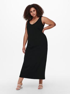 ONLY CARMAKOMA maxi jurk CARAPRIL van biologisch katoen zwart