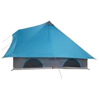 Tipi Tent met dak met opslag Blauw 358 x 296 x 258 cm taft - thumbnail