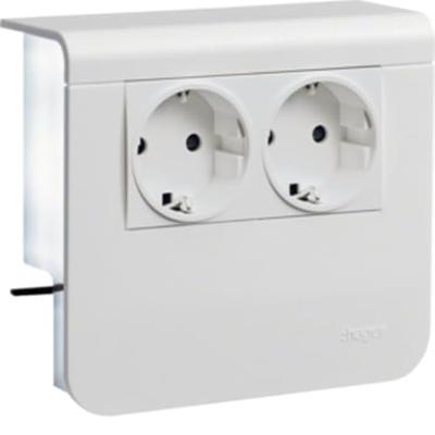 Hager Inzetstuk voor stopcontact voor Accessoires voor elektroplintsysteem Wit 1 stuk(s) Hager Inzetstuk voor stopcontact voor Accessoires voor elektroplintsysteem Wit 1 stuk(s)