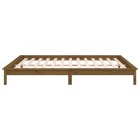 Bedframe LED hout honingbruin 120x190 cm - thumbnail