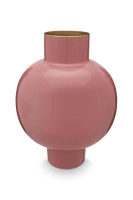 Pip Studio Vaas Metaal Groot Oud Roze 31x42cm