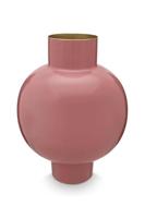 Pip Studio Vaas Metaal Groot Oud Roze 31x42cm - thumbnail