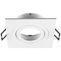 SLV InbouwringNew Tria 75 vierkant wit - zonder fitting - 1007349 - thumbnail