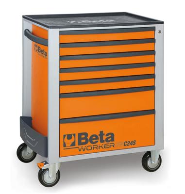 Beta BW 2400S O7/E-M Gereedschapswagen met 7 laden, gevuld met gereedschap | 309 Delig - 024006324