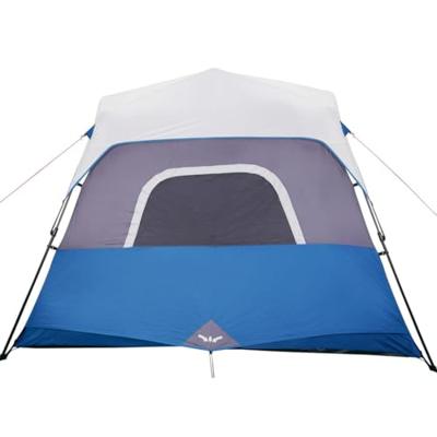 VidaXL Tent met led 6-persoons snelontgrendeling lichtblauw