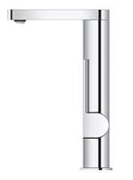 GROHE Plus waterbesparende wastafelkraan L-size met gladde body met push open waste met uittrekbare uitloop chroom 23844003 - thumbnail