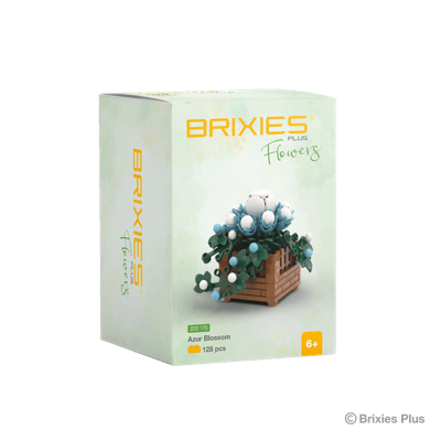 Oku Brixies plus flower azure blossom bouwsteentjes Oku Brixies plus flower azure blossom bouwsteentjes